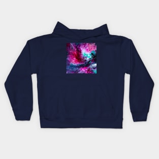 Wave of Acrylic Paint Kids Hoodie